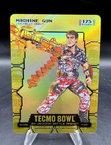 2026 Bo Jackson Battle Arena Tecmo Machine Gun Fire Gold Coin Flip Jim Kelly SP