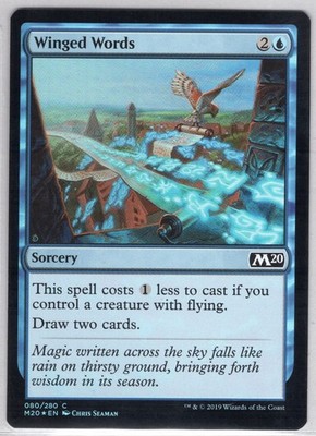 1x Winged Words *Foil* - Core Set 2020 - Near Mint