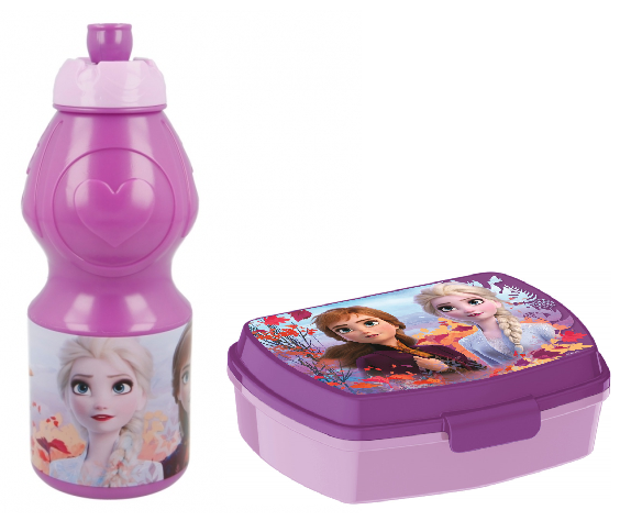 Brotdose Trinkflasche Die EisköNigin Frozen Elsa Anna Lunchbox Flasche-image