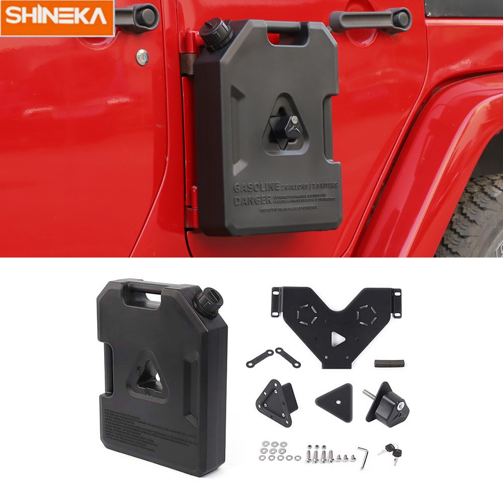 Front Door Mount Fuel Can Gas / Water Tank for Jeep Wrangler