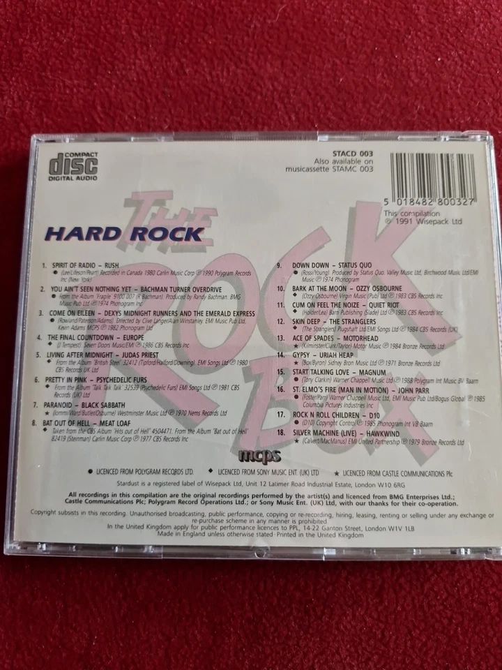 " HARD ROCK " CD ROCK Black Sabbath, Rush, Meat Loaf, Status Quo u.v.a. - Bild 2 von 2