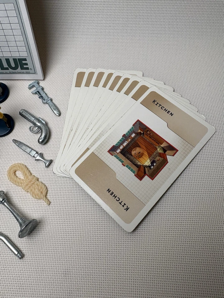 Clue Game Parts Pieces 2002 Cards Envelope Weapons People - Image 4 of 4