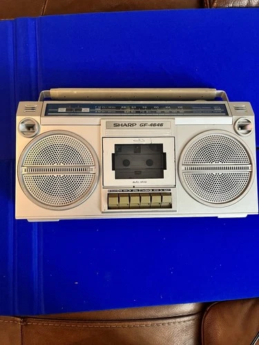 Sharp GF-4646 Boom Box Ghetto Blaster Tape Not Working Vintage 80s AM FM Stereo