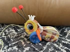 Vintage 1960's Fisher Price Queen Buzzy Bee Pull Toy AND Music Box TV