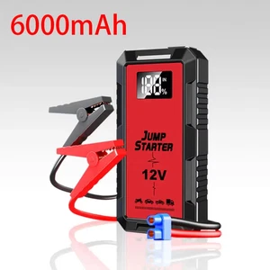 High Power Car Jump Starter Power Bank Battery Booster LCD Safety Hammer