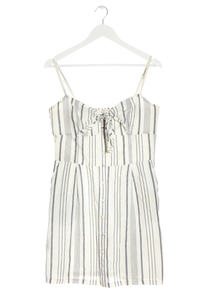 MANGO CASUAL Vestido camisero Mujeres Vestido Talla EU 38 blanco-gris claro - Imagen 4 de 4