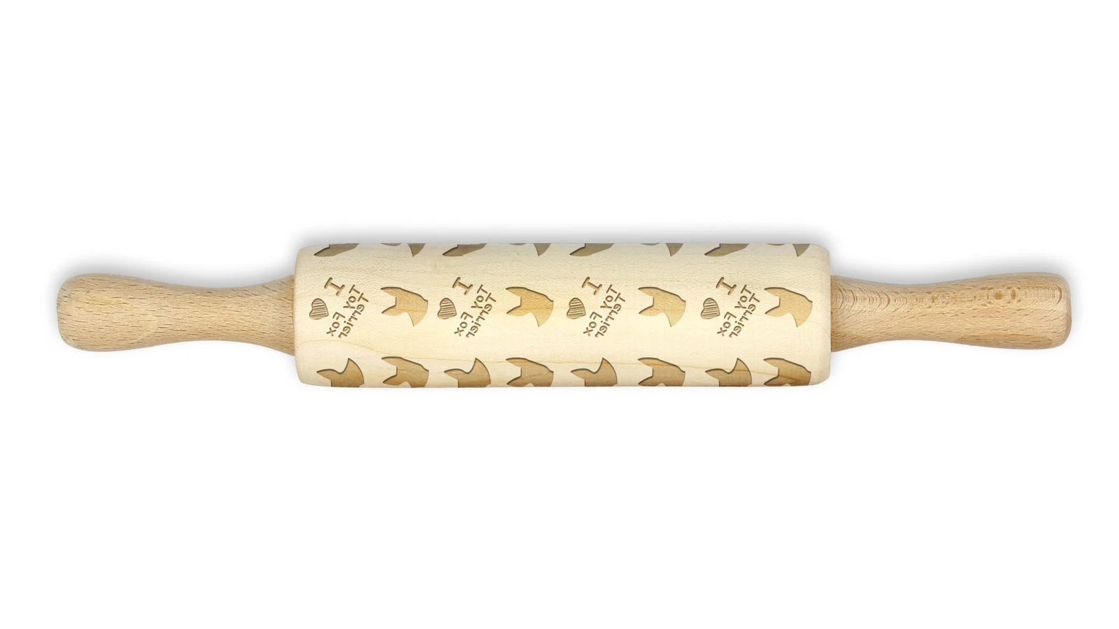 Toy Fox Terrier Roller With Small Dog Head Art-Dog