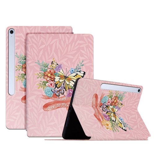 Für Samsung Tab S10 S9 FE+ S8 FE Ultra A9+ Leder Tasche Etuis Hülle Schutz Cover - Bild 17 von 20