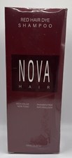 Nova Hair Instant Dye Shampoo, 200ml RED HAIR DYE. EXP : 3/27 FREE SHIPPING