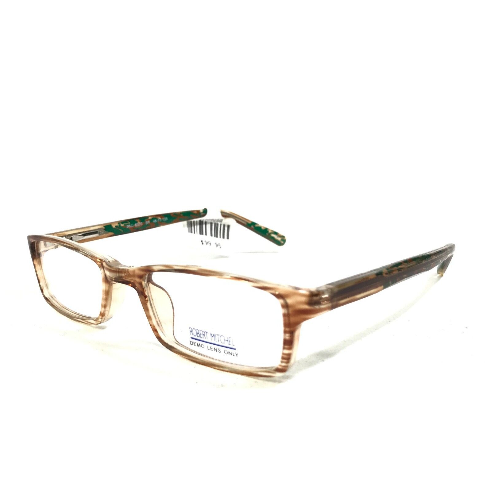 Robert Mitchel RMJ 0003 BR Kids Eyeglasses Frames Brown Green Full Rim  46-17-130