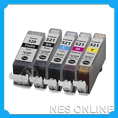 3 Go Inks Set Of 5 Ink Cartridges To Replace Canon PGI-520 & CLI-521 Compatible / Non-OEM For PIXMA Printers (15 Pack - Foto 3