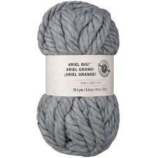 Ariel Big Yarn by Loops & Threads in Light Grey 20.5 yds | 8.8 Oz | 19 m | 250 g