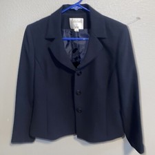 Collections For Le Suit Women's Size 8P Three Button Front Blazer Long Sleeve 