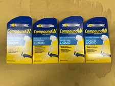 3 New CompoundW Maximum Strength Fast Acting Liquid - 0.31oz Each Box