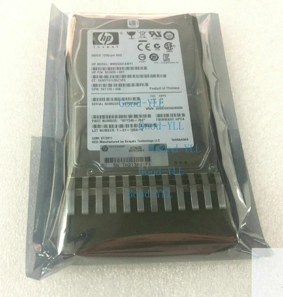 1XHP 500GB 7.2K 507610-B21 508009-001 SAS 6G 2.5 7.2K HARD DRIVE SERVER PROLIANT - Image 4 of 4