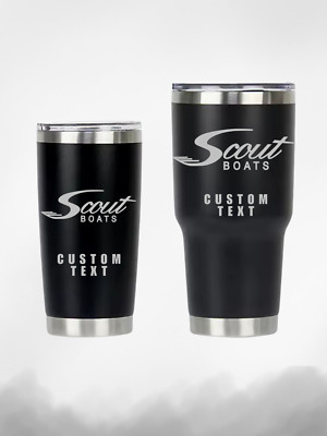 SCOUT BOATS TUMBLER | 20/30OZ | ENGRAVED TUMBLERS | CUSTOM | FREE PERSONAL