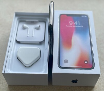 NEW Apple iPhone X - 256GB , Unlocked - Never used with box, BLACK