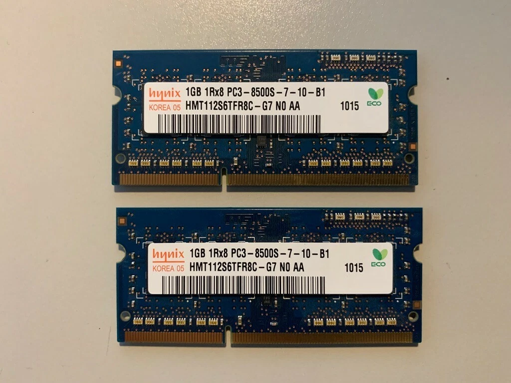 Hynix 2GB PC3-8500 (DDR3-1066) Memory (RAM) 2 Modules for sale | eBay