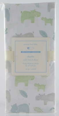 hippo crib sheets
