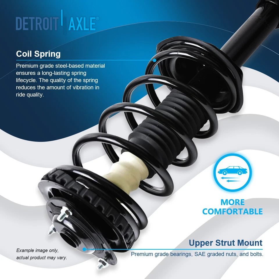 Puntales delanteros traseros y barra estabilizadora de resorte para 1998 1999 2000 2001 2002 Subaru Forester Foto 3 de 4