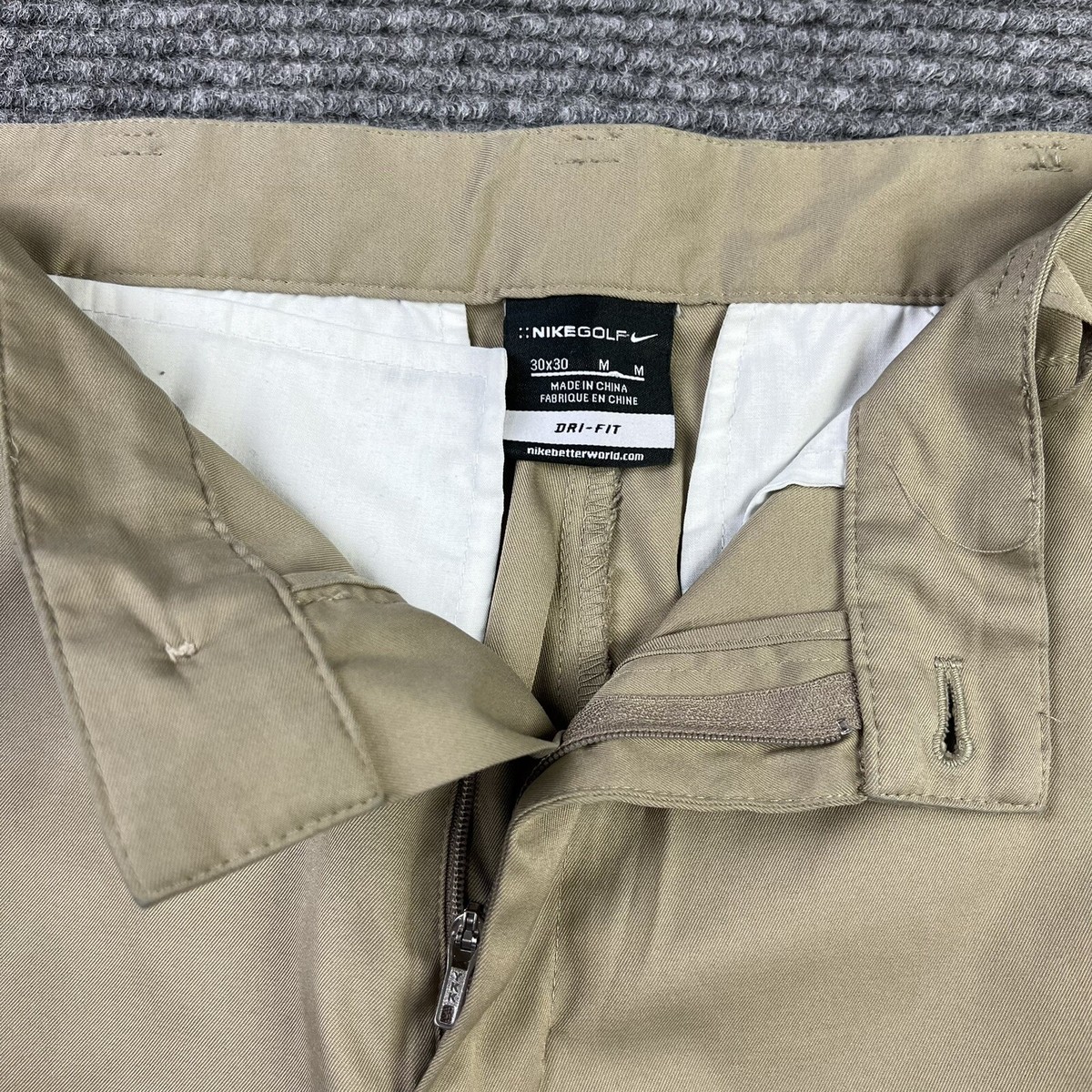 Nike Golf DriFit Tour Performance Khaki Stylish Golf Pants Men