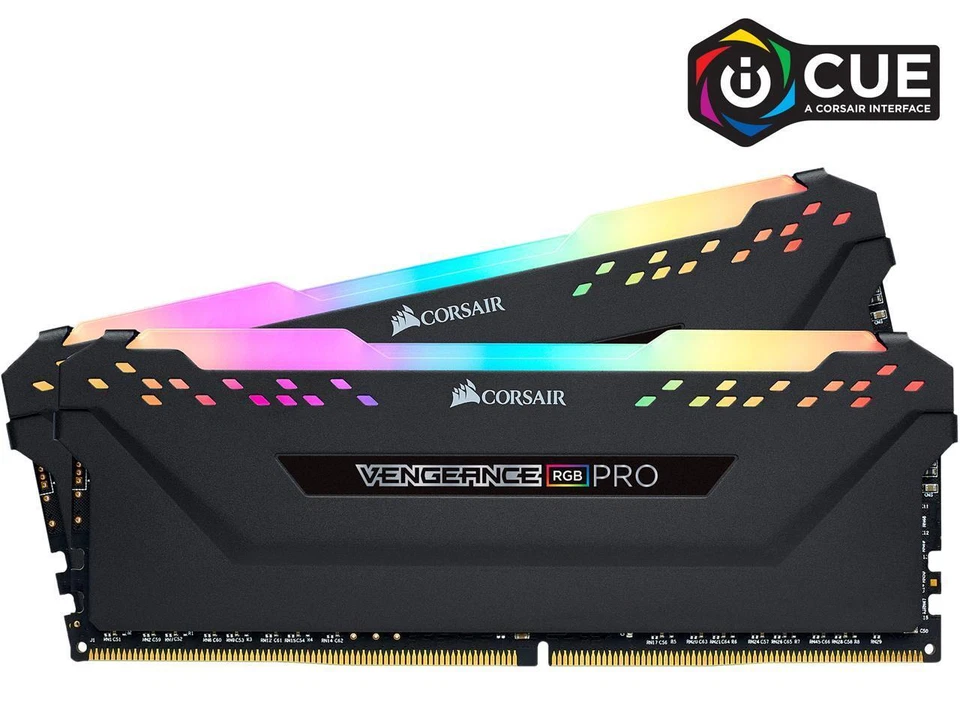 CORSAIR Vengeance RGB Pro 32GB (2 x 16GB) 288-Pin PC RAM DDR4 3200 (PC4 25600) I - Image 2 of 4