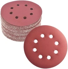 25PCS 5" 2000 Grit Hook Loop Sanding Discs 8-Hole Orbital Sander Sandpaper Paper