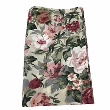 CROSCILL Valance Rose Arbor Floral Blouson 18" x 88" Poly Cotton NWOT