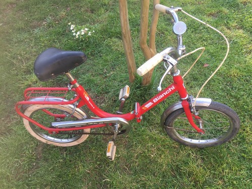 Bicicletta Aquiletta Bianchi Bambina Vintage pieghevole Ottima Occasione  bici | eBay