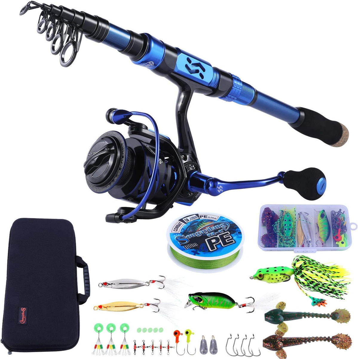 9 foot saltwater fishing rod and reel combos 3 Piece Surf Combo With Medium Heavy Travel Spinning Rod 5000 Size Reel Baitfeeder Orange Catapult Style Long Casts For 100 drag washers provide smooth drag under heavy loads. White Fishing Pole Combo 2PCS