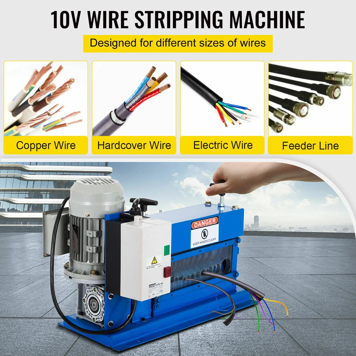 Stripping machine for electrical wire deals