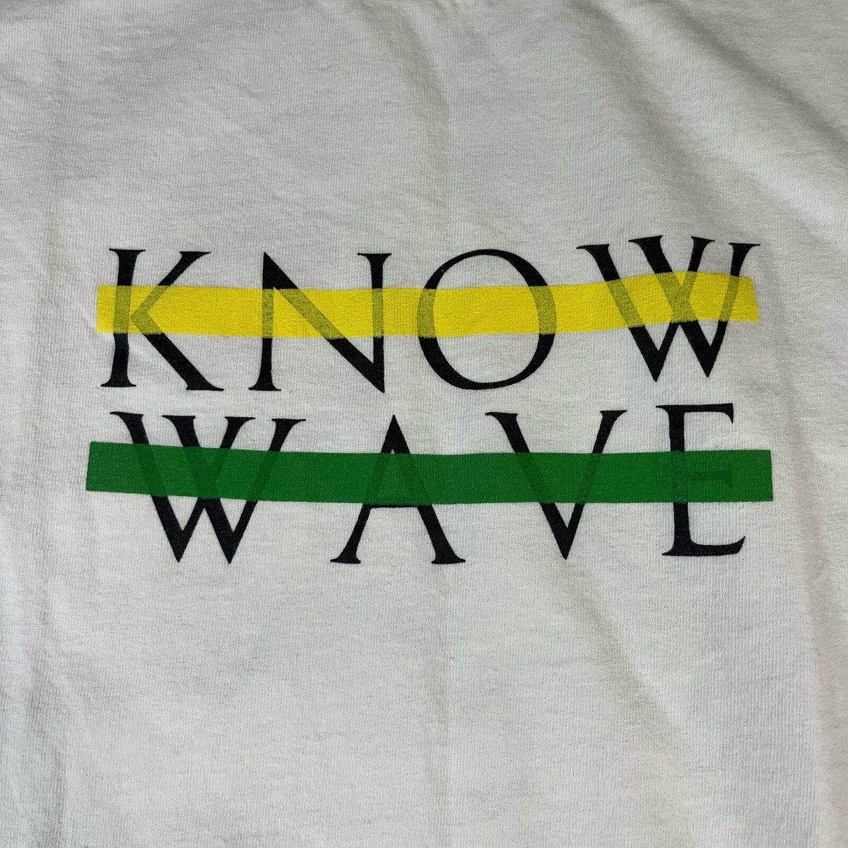Know Wave White Logo T Shirt Moran Bondaroff Sz S New | eBay