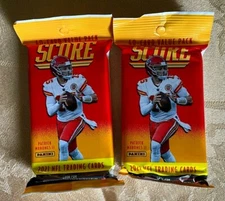 2X 2021 Panini Score Football Value Pack! (FACTORY SEALED) Trevor Lawrence RC?