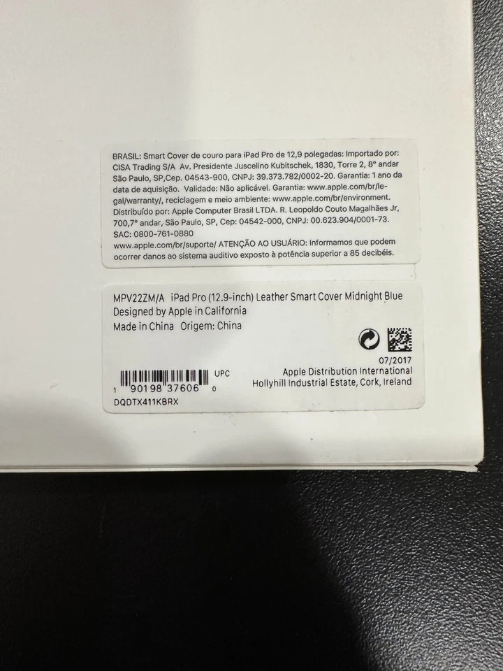 Brand New Apple iPad Pro Leather Smart Cover, 12.9 inches, Midnight Blue - Image 4 of 4