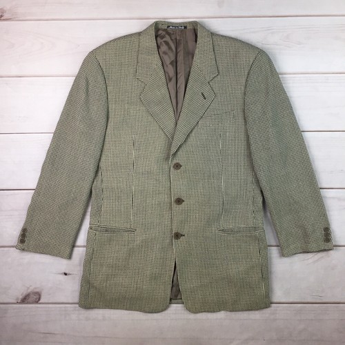 Giorgio Armani Le Collezioni Men's 40R Virgin Wool Tweed Vintage Blazer  Jacket | eBay