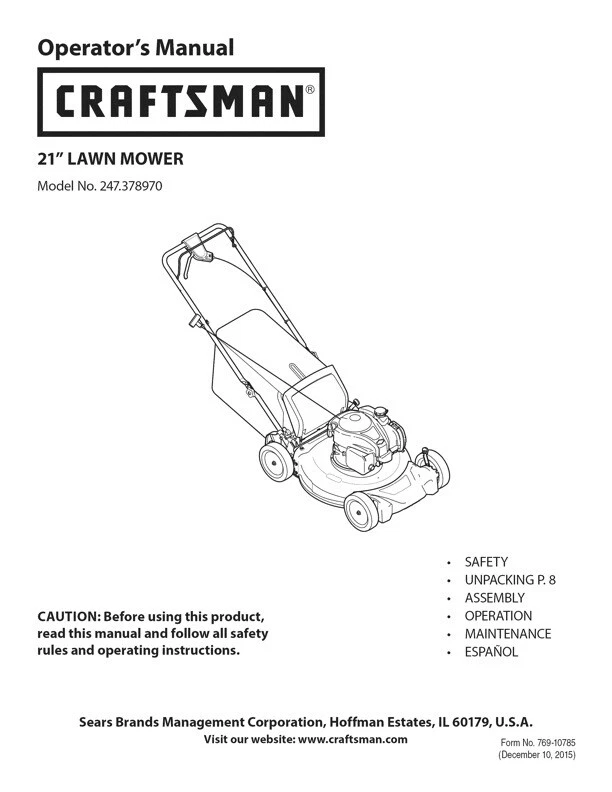 Harmony II HRR 216Sda PDF PDF Clutch Mower