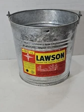 Vintage Lawson No 122 12 Qt. Galvanized Pail Planter Garden Decor NOS