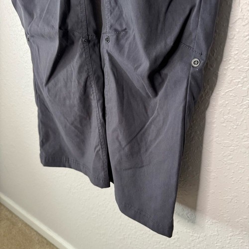 PrAna Halle Bootcut Pant Grey Size 12 Short Inseam Stretch Pockets UPF Hiking - Picture 3 of 12