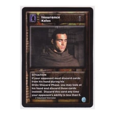Kalas  INSURANCE   Highlander CCG TCG    1st Edition    Arms & Tactics