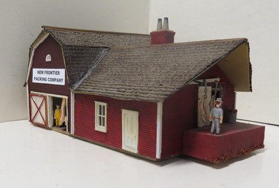 NEW FRONTIER PACKING CO. BUILT. WEATHERED. DETAILED. WOOD. HO