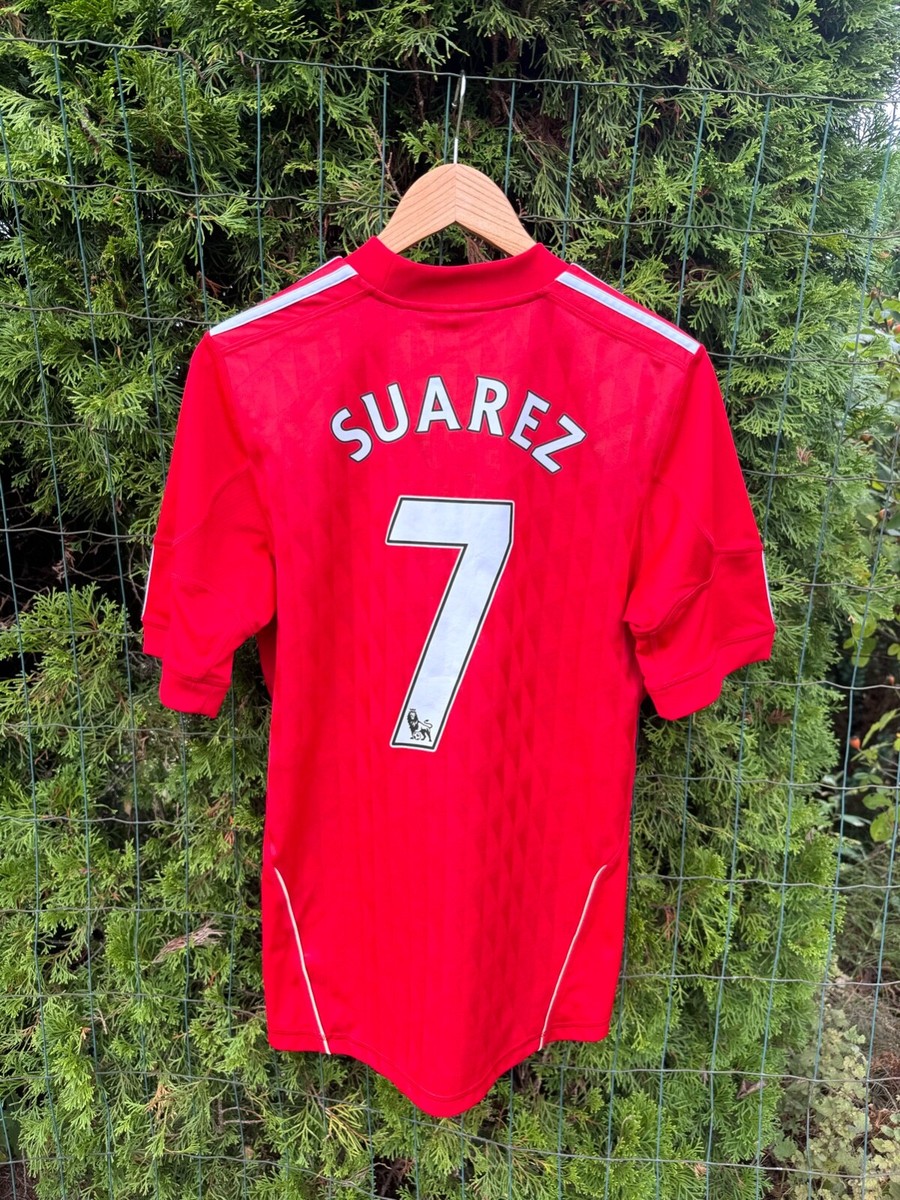 LIVERPOOL 2010/2012 #7 SUAREZ HOME FOOTBALL SOCCER JERSEY SHIRT