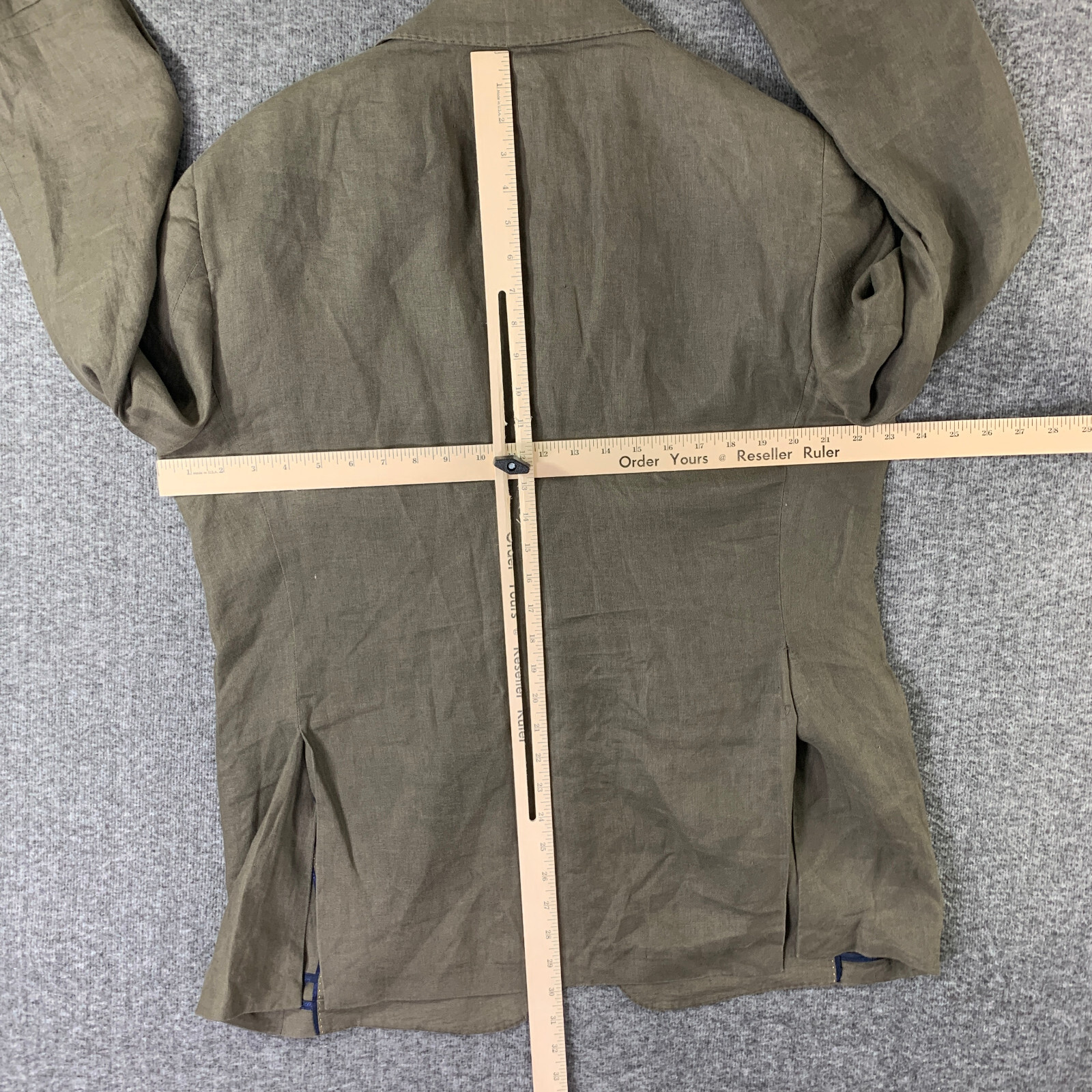 Robert Talbott Blazer Jacket Men Large 100% Linen… - image 10