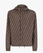 FENDI MEN'S WINDBREAKER. BLOUSON REVERSIBLE NYLON. SIZE IT 46 / USA S