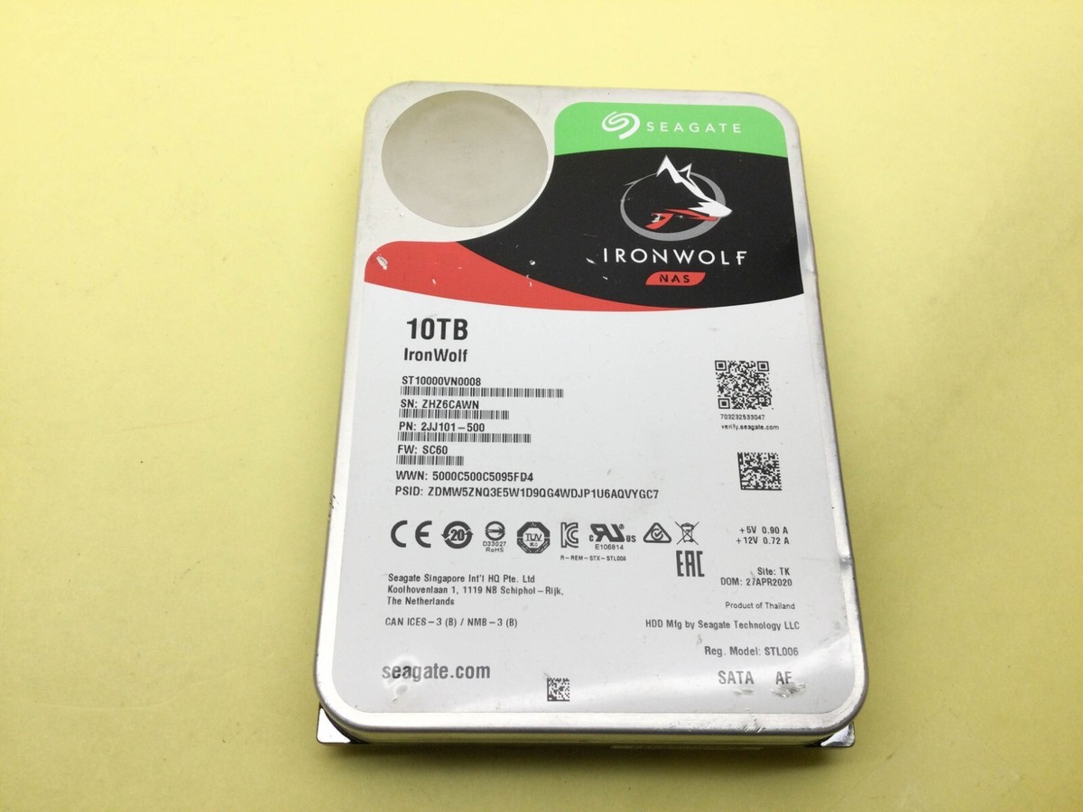 外付けハードディスク・ドライブ Seagate IronWolf 10TB HDD ST10000VN0008 Amazon.com: Seagate IronWolf 10TB NAS Internal Hard Drive