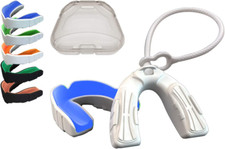 SPORTS Boil and Bite Mouth Guard with Tether DBT Custom Fit Sport Mouthp