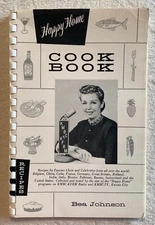 1956 Bea Johnson Happy Home Cookbook KMBC-KFRM Radio TV Kansas City Famous Chefs