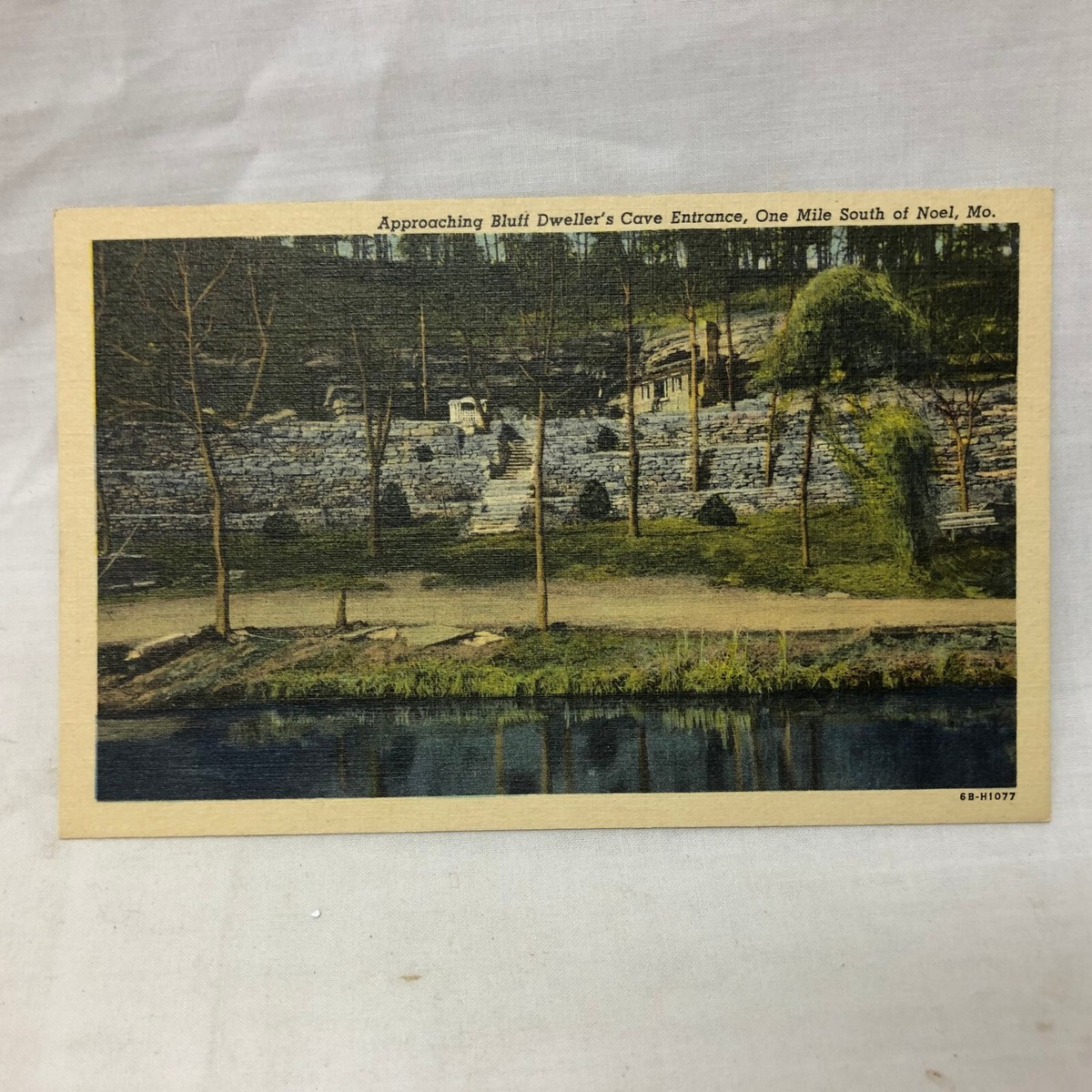 Vintage Noel Missouri Postcard Bluff Dweller's Cave | eBay