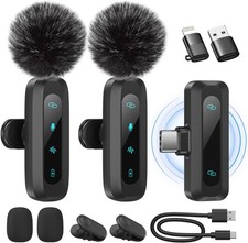 Micro Cravate sans Fil-pour TikTok & Vlogs & Youtube,2-Pack | Plug & Play