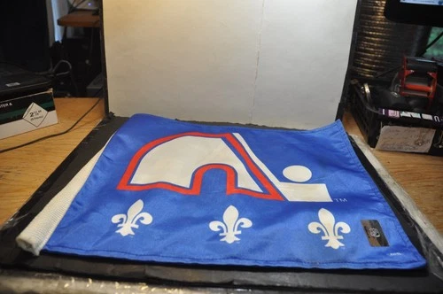 Quebec nordiques nhl hockey club 2 Sided Flag rare item stasny goulet sakic +