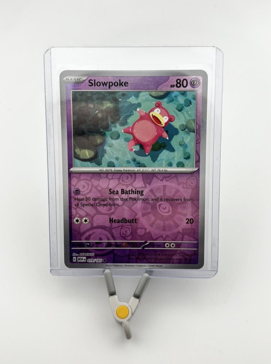Pokemon Slowpoke Scarlet & Violet 151 079/165 Reverse Holo Rare NM
